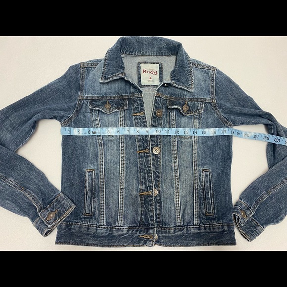 Mudd womens juniors blue jean denim jacket medium - Picture 2 of 5